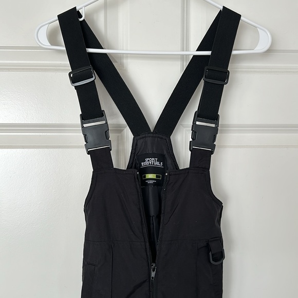 Kids Black Snow Bib - Size 10 - Picture 4 of 8